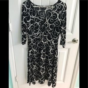 Black and White Spiral dress